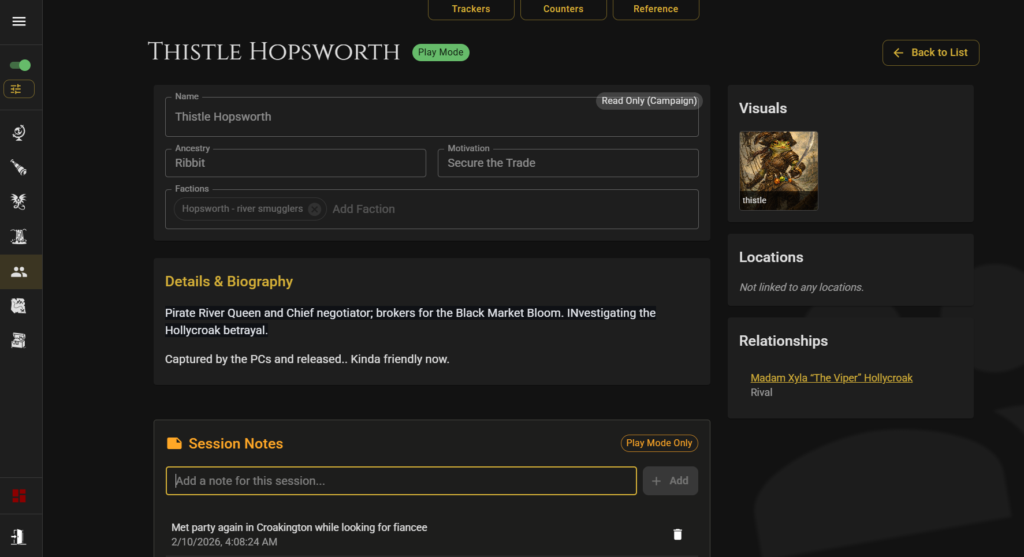 Npc manager screenshot